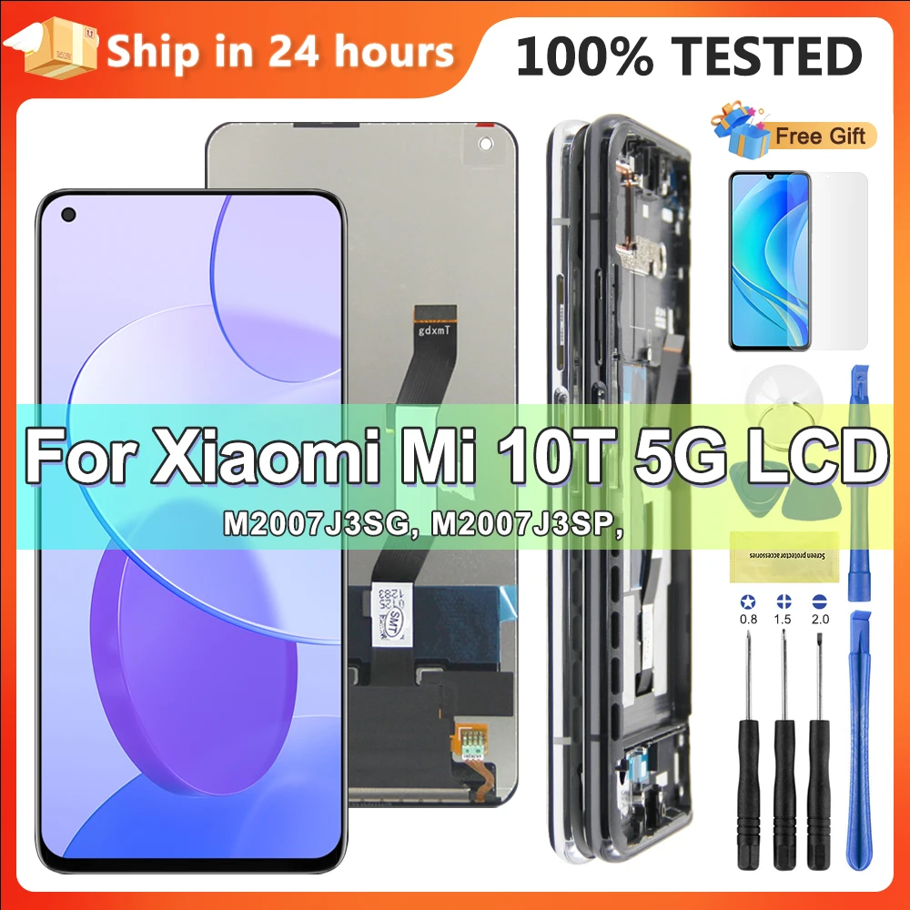 6.67" Screen for Xiaomi Mi 10T Pro 5G M2007J3SG Lcd Display Digital Touch Screen With Frame for Xiaomi Mi 10T 5G Replacement
6.67" Screen for Xiaomi Mi 10T Pro 5G M2007J3SG Lcd Display Digital Touch Screen With Frame for Xiaomi Mi 10T 5G Replacement
