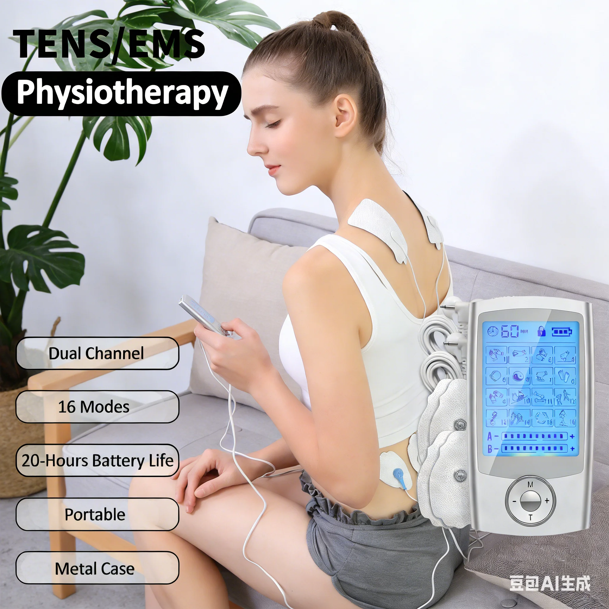 16 Modes Electric Muscle Stimulator EMS Acupuncture Body Massage Digital Slimming Machine Electrostimulator for Relaxation
16 Modes Electric Muscle Stimulator EMS Acupuncture Body Massage Digital Slimming Machine Electrostimulator for Relaxation