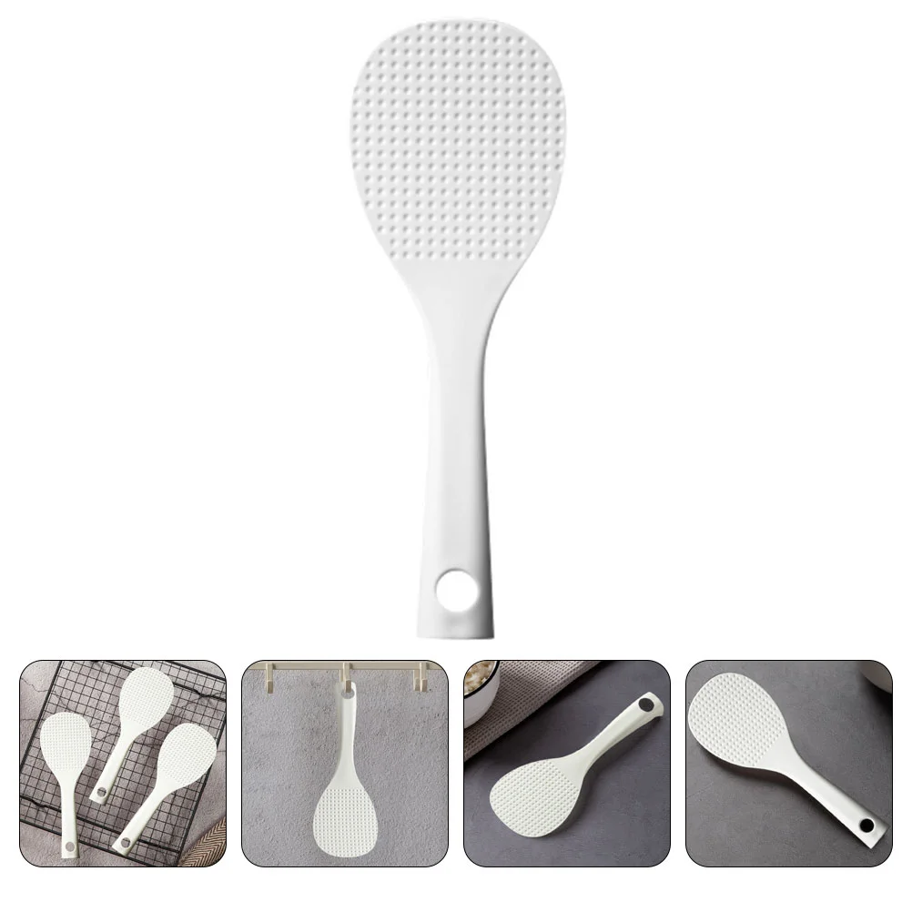 Rice Spoon Plastic Paddle High Temperature Resistance Wear-resistant Scooper Compact Spatula White Safe 
Rice Spoon Plastic Paddle High Temperature Resistance Wear-resistant Scooper Compact Spatula White Safe