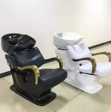 Modern Barber Hair Beauty Salon Furniture Factory's Hot Selling Backwash Unit Massage Shampoo Sink Basin Chair for Barbershop 
Modern Barber Hair Beauty Salon Furniture Factory's Hot Selling Backwash Unit Massage Shampoo Sink Basin Chair for Barbershop