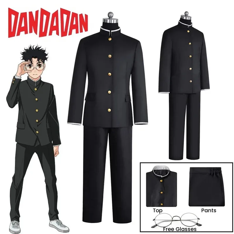 Anime Ken Takakura Cosplay Costume Dandadan School Uniform Glasses Black Jacket Gakuran Outfit Women Men Halloween Costume
Anime Ken Takakura Cosplay Costume Dandadan School Uniform Glasses Black Jacket Gakuran Outfit Women Men Halloween Costume
