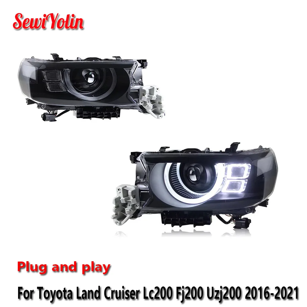 Car LED Headlight Light Assemblies For Toyota Land Cruiser Lc200 Fj200 Uzj200 2016-2021 Fog DRL Brake Turn Signal Lamp Plug
Car LED Headlight Light Assemblies For Toyota Land Cruiser Lc200 Fj200 Uzj200 2016-2021 Fog DRL Brake Turn Signal Lamp Plug