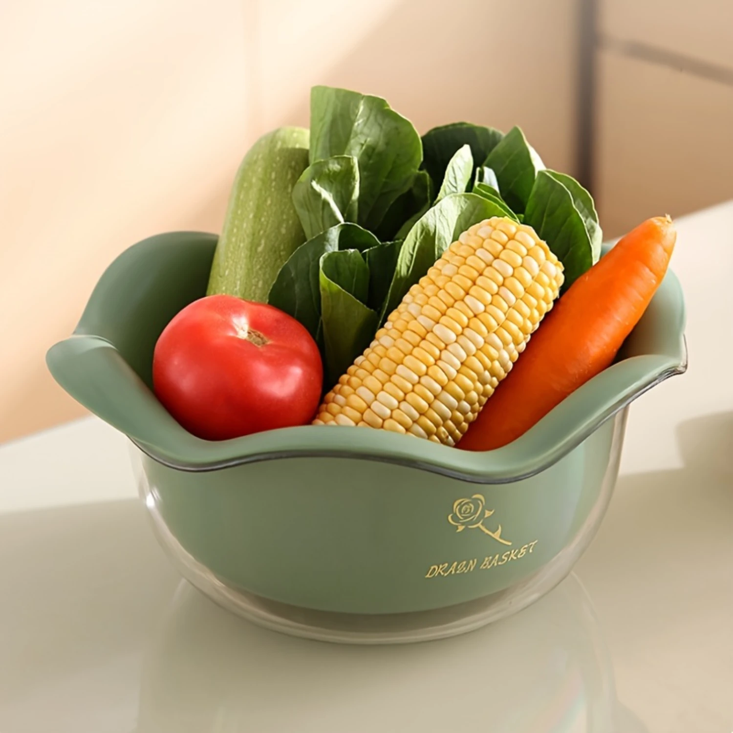 1pc Double Layer Drain Basket, Vegetable Washing Basket, Colander Basket, Plastic Strainer Basket, Reusable Washing Basket, Hous
1pc Double Layer Drain Basket, Vegetable Washing Basket, Colander Basket, Plastic Strainer Basket, Reusable Washing Basket, Hous