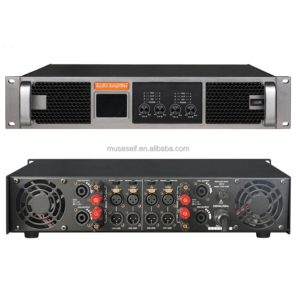 Class H Audio Power Amplifier RX-48 4 Channel Stereo Audio Equipment For Stage DJ
Class H Audio Power Amplifier RX-48 4 Channel Stereo Audio Equipment For Stage DJ