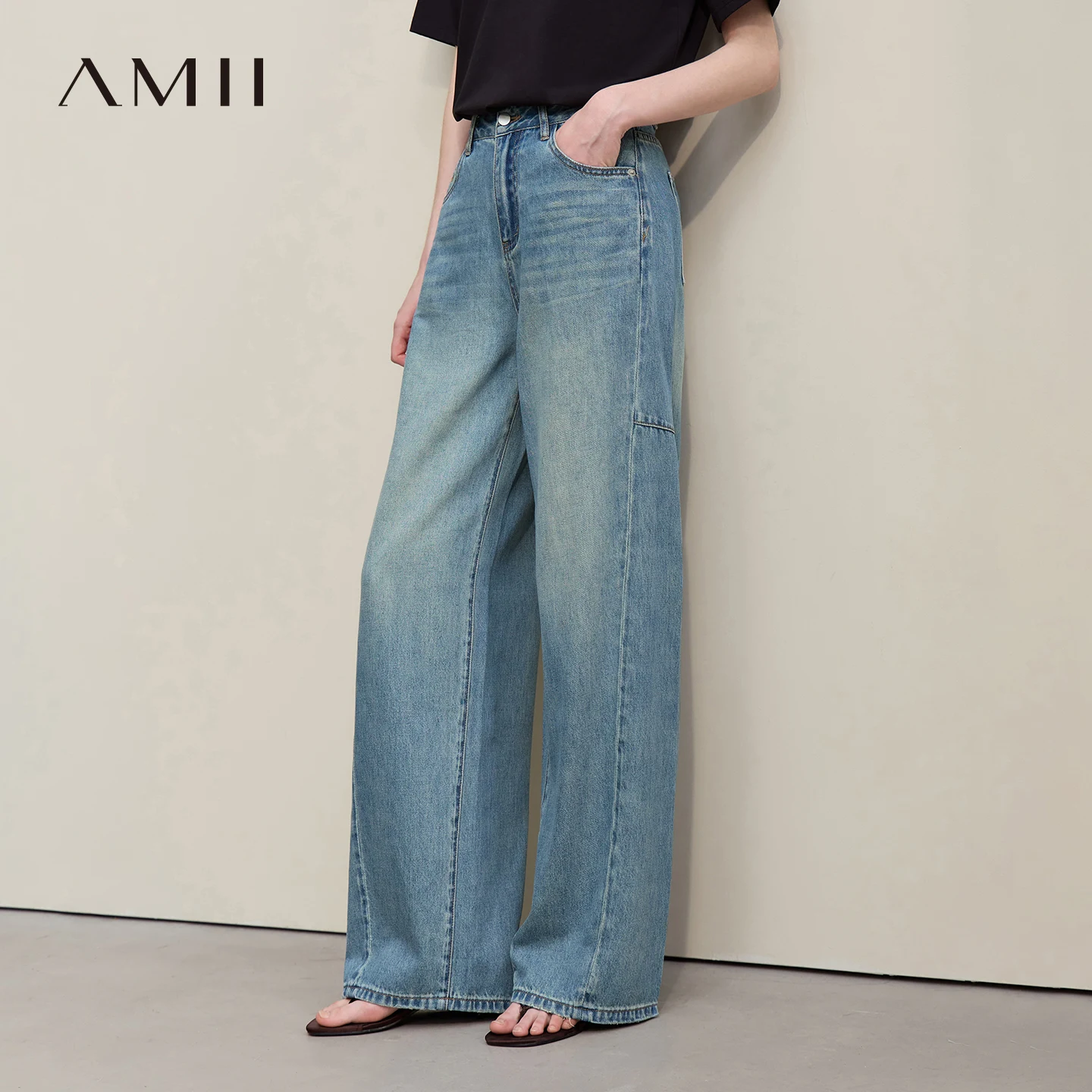 Amii Women's Jeans 2026 Summer New Pocket Embroidery Loose Fit Wide Leg Denim Pants Casual Versatile Vintage Clothing 12652070
Amii Women's Jeans 2026 Summer New Pocket Embroidery Loose Fit Wide Leg Denim Pants Casual Versatile Vintage Clothing 12652070