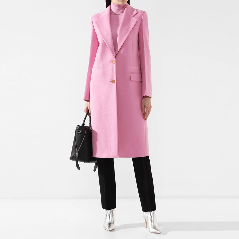 Шикарный розовый женский костюм с лацканами, однобортный женский пиджак средней длины, свадебный офисный деловой повседневный цельный женский костюм 
Шикарный розовый женский костюм с лацканами, однобортный женский пиджак средней длины, свадебный офисный деловой повседневный цельный женский костюм