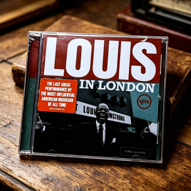 Классический джазовый альбом легенды Луи Армстронга "Louis in London", живая запись его выступления в Лондоне 1968 года, традиционный поп.
Классический джазовый альбом легенды Луи Армстронга "Louis in London", живая запись его выступления в Лондоне 1968 года, традиционный поп.