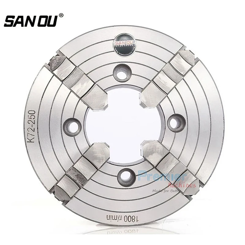 K72-250 Manual Steel 4 Jaw Independent Lathe Chuck 10 Inch (250mm) for Lathe Machine-SANOU Brand
K72-250 Manual Steel 4 Jaw Independent Lathe Chuck 10 Inch (250mm) for Lathe Machine-SANOU Brand