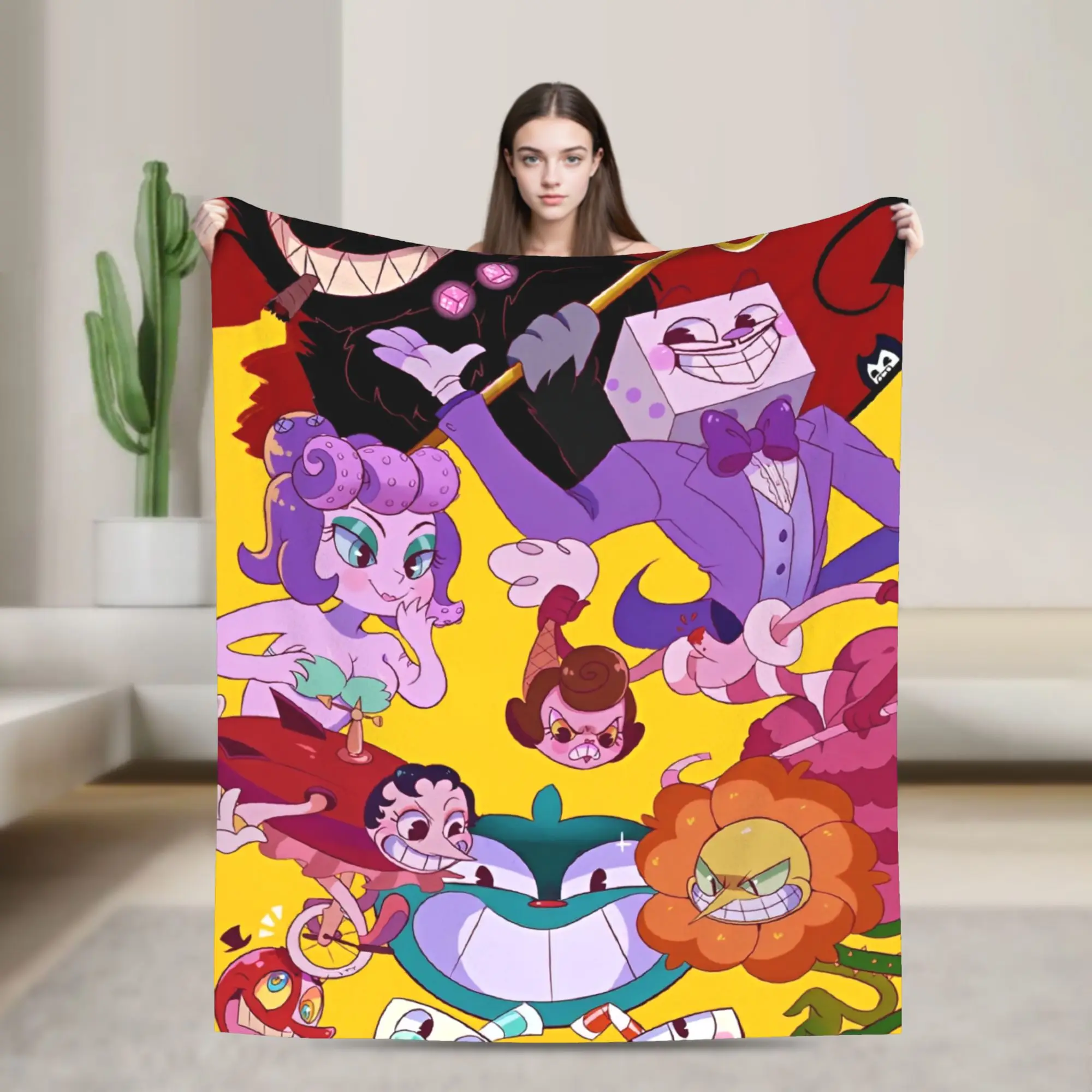 Cuphead cartoon Flannel Blanket Soft Throw Blanket for Home Decor Travel Office Fluffy Bedspread Sofa Bed Cover
Cuphead cartoon Flannel Blanket Soft Throw Blanket for Home Decor Travel Office Fluffy Bedspread Sofa Bed Cover
