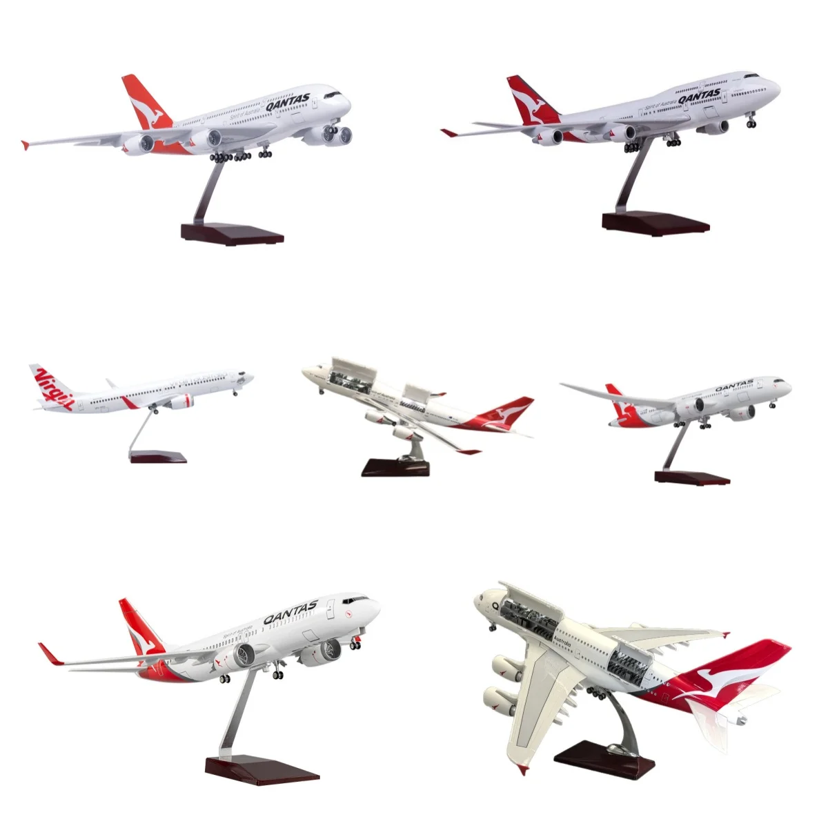 47cm Resin Model Airplane Qantas Air B787/B747/B737/A380 Diecast Scale Aircraft With Lights And Stand Adults Fun Aviation Gifts
47cm Resin Model Airplane Qantas Air B787/B747/B737/A380 Diecast Scale Aircraft With Lights And Stand Adults Fun Aviation Gifts
