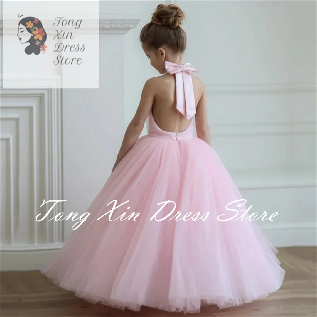 Customized Light Tulle With Bow Sleeveless Flower Girl Dresses For Wedding Birthday Party Banquet Princess Gowns
Customized Light Tulle With Bow Sleeveless Flower Girl Dresses For Wedding Birthday Party Banquet Princess Gowns