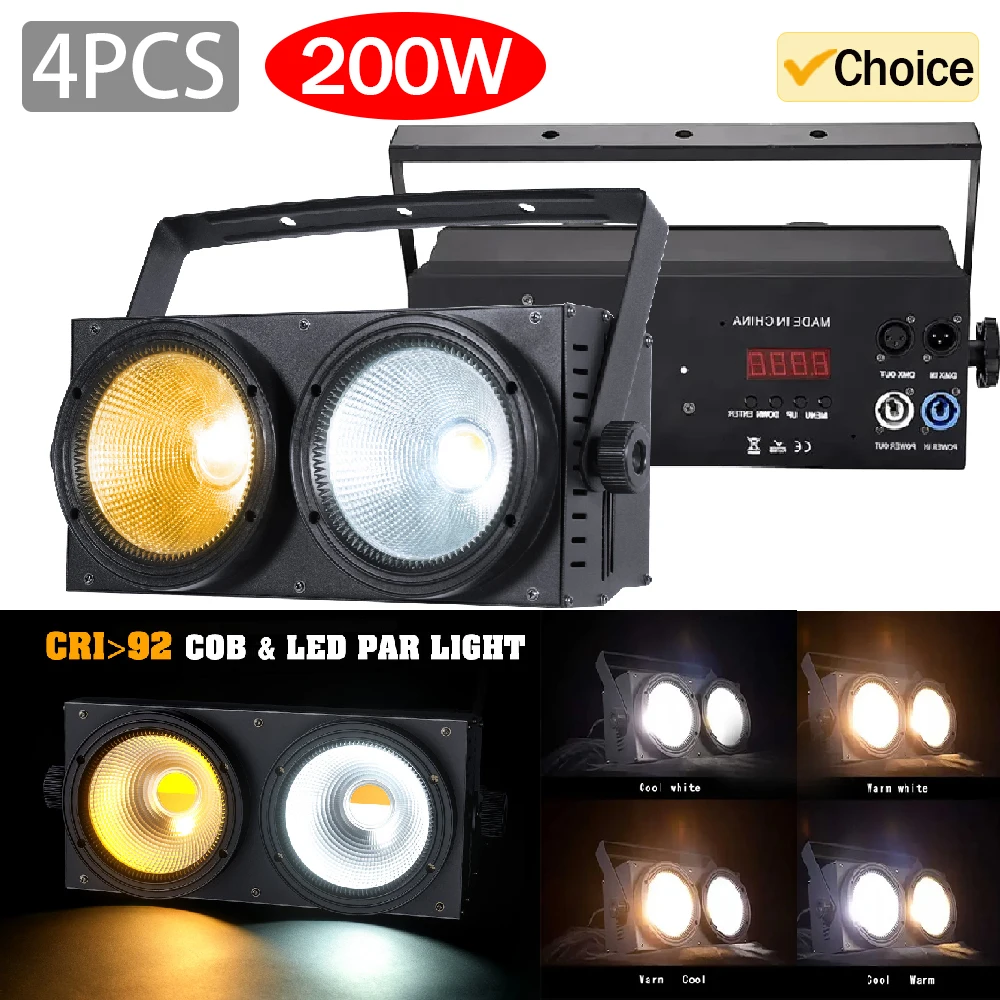 4 шт., 200 Вт COB, профессиональный свет для аудитории, DMX512, стробоскоп, DJ, дискотека, холодный, теплый, KTV, сценический бар, звуковое управление, вечерние огни
4 шт., 200 Вт COB, профессиональный свет для аудитории, DMX512, стробоскоп, DJ, дискотека, холодный, теплый, KTV, сценический бар, звуковое управление, вечерние огни