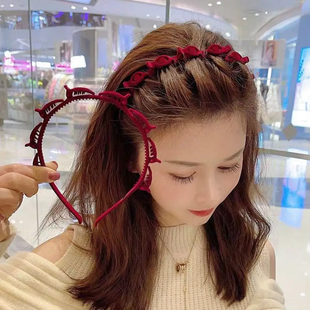 Fashion Anti -Slip Hairbands Multi-layer High Ponytail Braided Hair Tie with Wavy Punk Hair Tie Clip for Women Girls
Fashion Anti -Slip Hairbands Multi-layer High Ponytail Braided Hair Tie with Wavy Punk Hair Tie Clip for Women Girls