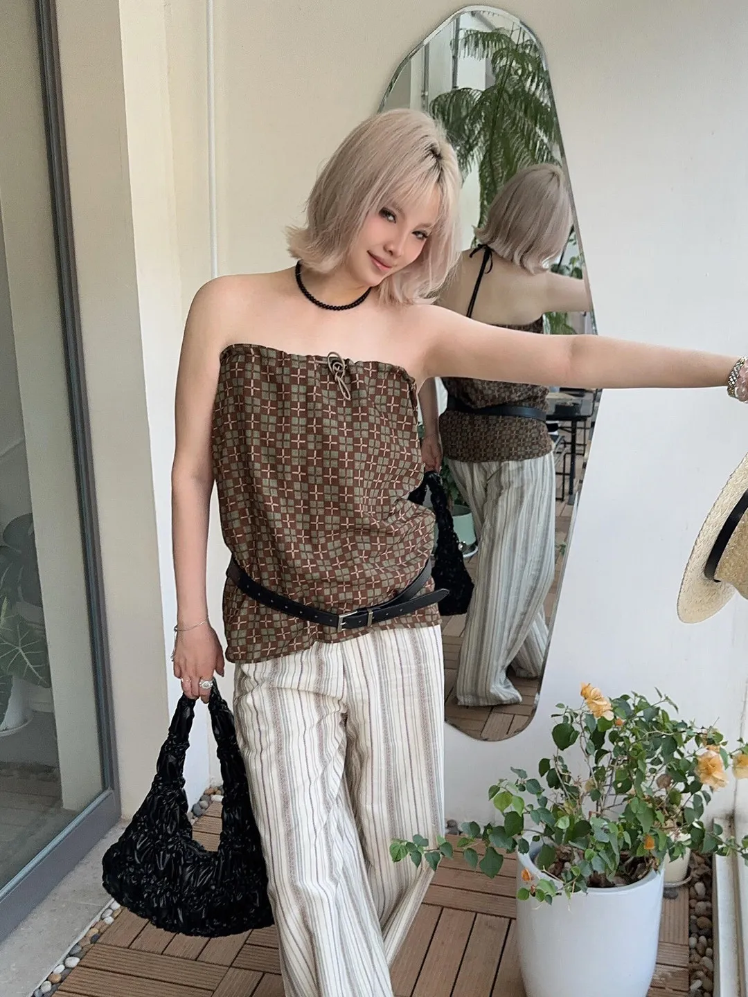 Summer Island Vacation Striped Wide Leg Pants Women's Loose Feelings Top Bottoms Set Casual Fashion Polyester Fiber Sleeveless
Summer Island Vacation Striped Wide Leg Pants Women's Loose Feelings Top Bottoms Set Casual Fashion Polyester Fiber Sleeveless