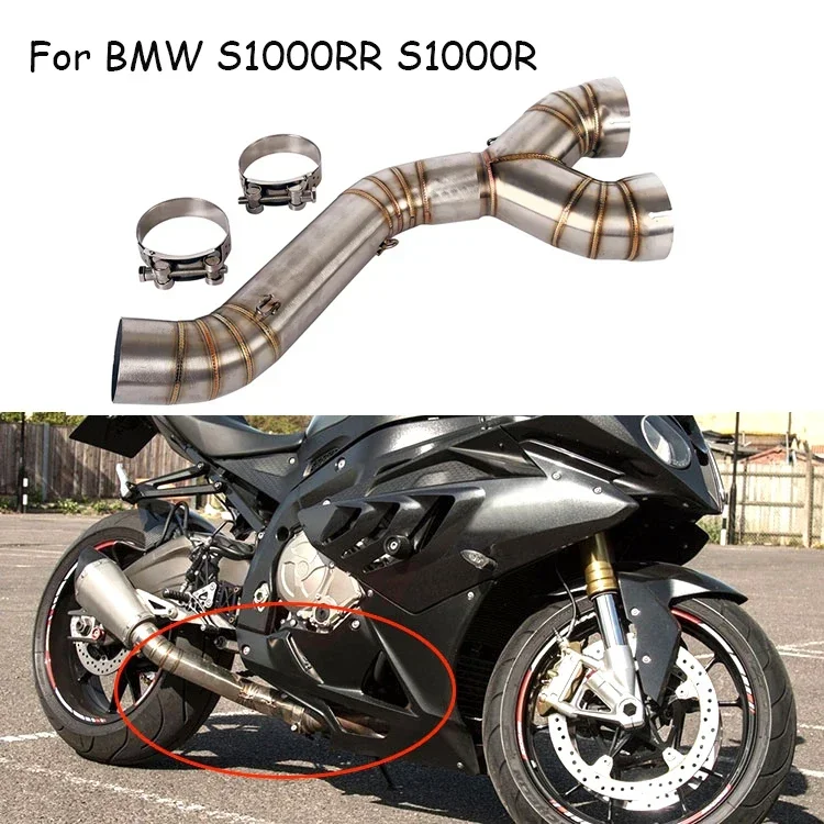 Slip on S1000RR Motorcycle Exhaust System Connector Section Link Tube Middle Mid Pipe for BMW S1000RR 2010-2014 S1000R 2010-2016
Slip on S1000RR Motorcycle Exhaust System Connector Section Link Tube Middle Mid Pipe for BMW S1000RR 2010-2014 S1000R 2010-2016