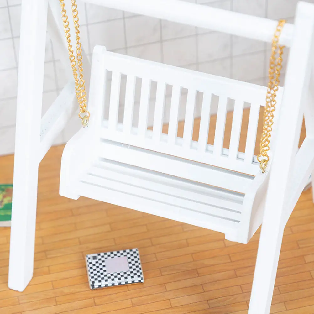 Mini 1:12 Scale White Wooden Swing Miniature Home Ornaments Dollhouse Accessory Desktop Decor Photography Props
Mini 1:12 Scale White Wooden Swing Miniature Home Ornaments Dollhouse Accessory Desktop Decor Photography Props