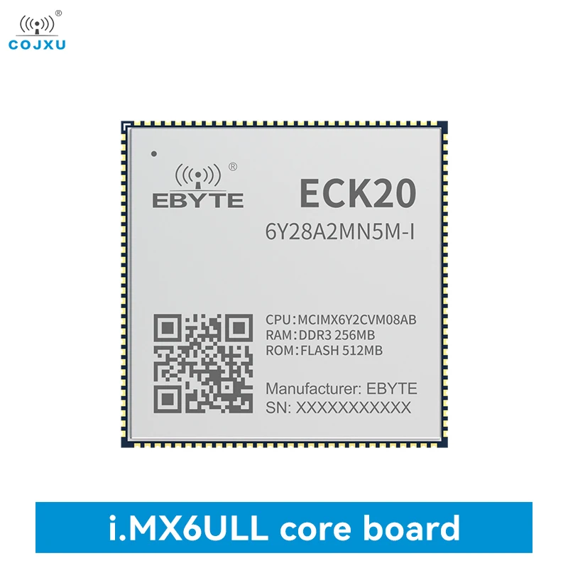 iMX6ULL COJXU ECK20-6Y28A2MN5M-I System On Board Linux Industrial Grade 256MB DDR3 512MB NAND FLASH 10/100M Ethernet MAC 
iMX6ULL COJXU ECK20-6Y28A2MN5M-I System On Board Linux Industrial Grade 256MB DDR3 512MB NAND FLASH 10/100M Ethernet MAC