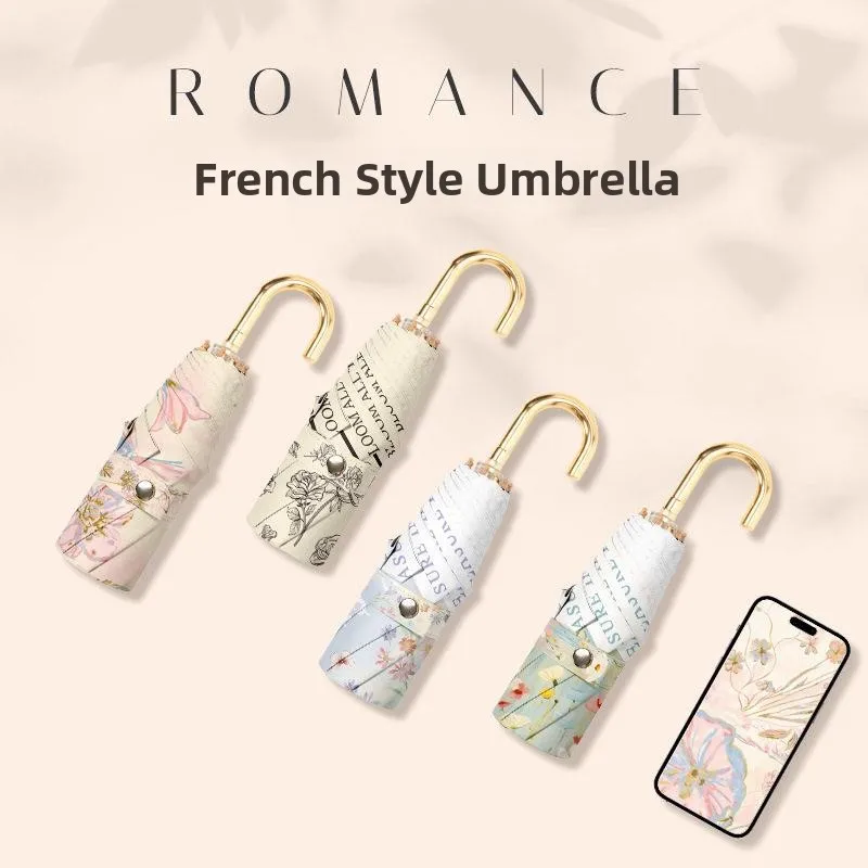 Elegant Portable Folding Umbrella Women's High Aesthetic Value Manual Sun Rain Resistant Windproof Compact Umbrella
Elegant Portable Folding Umbrella Women's High Aesthetic Value Manual Sun Rain Resistant Windproof Compact Umbrella
