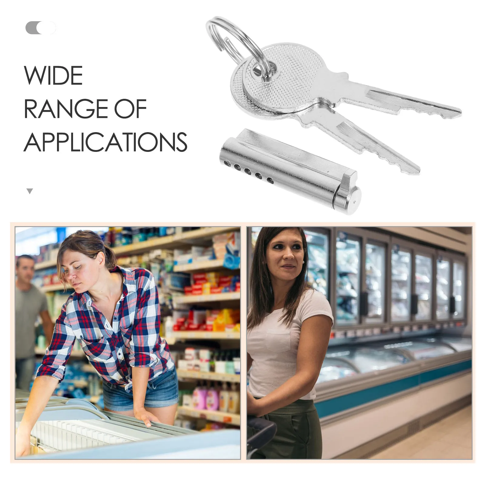 35Mm Refrigerator Lock Cylinder with 2 Keys Heavy Duty Freezer Door Lock for Glass Fridge Cabinet Locking System Supermarket
35Mm Refrigerator Lock Cylinder with 2 Keys Heavy Duty Freezer Door Lock for Glass Fridge Cabinet Locking System Supermarket