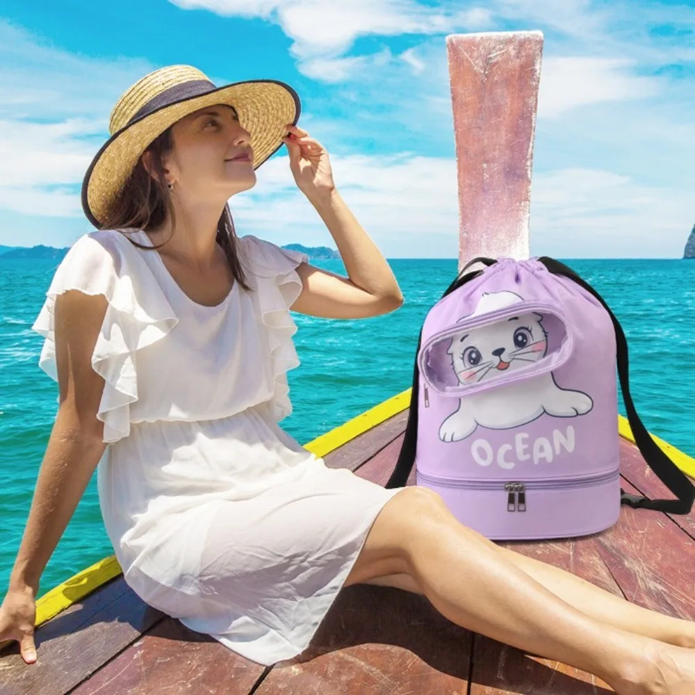 Cute Large Capacity Cartoon Swim Bag Waterproof Dry and Wet Separation Drawstring Storage Bag Multifunctional Wet and Dry Bag
Cute Large Capacity Cartoon Swim Bag Waterproof Dry and Wet Separation Drawstring Storage Bag Multifunctional Wet and Dry Bag