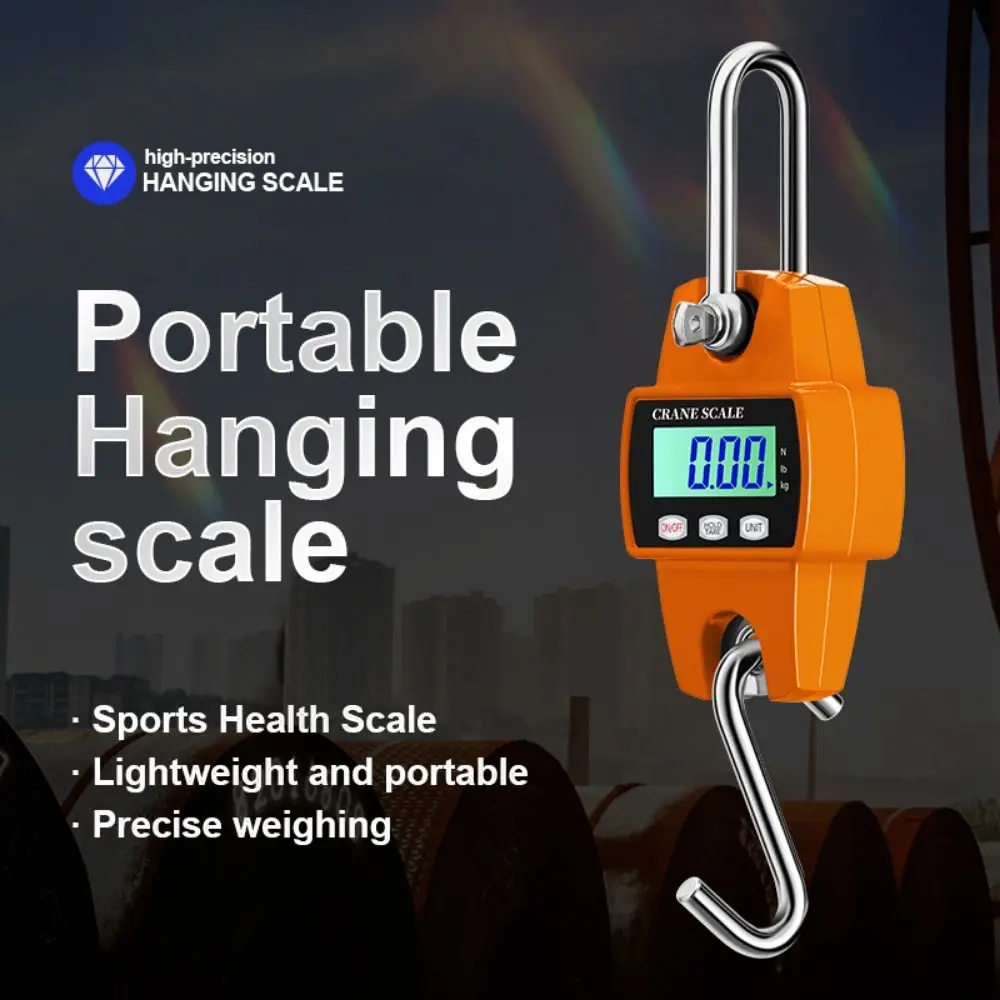 300KG High Precision Crane Scale LCD Digital Display Accurate Digital Electronic Scale Portable Kg/Lb/N Mini Handheld Scale
300KG High Precision Crane Scale LCD Digital Display Accurate Digital Electronic Scale Portable Kg/Lb/N Mini Handheld Scale