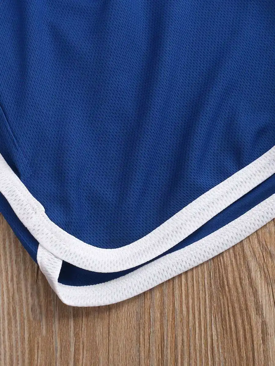Men Summer Sports Shorts With Drawstring Elastic Waist And Color Splicing
Men Summer Sports Shorts With Drawstring Elastic Waist And Color Splicing