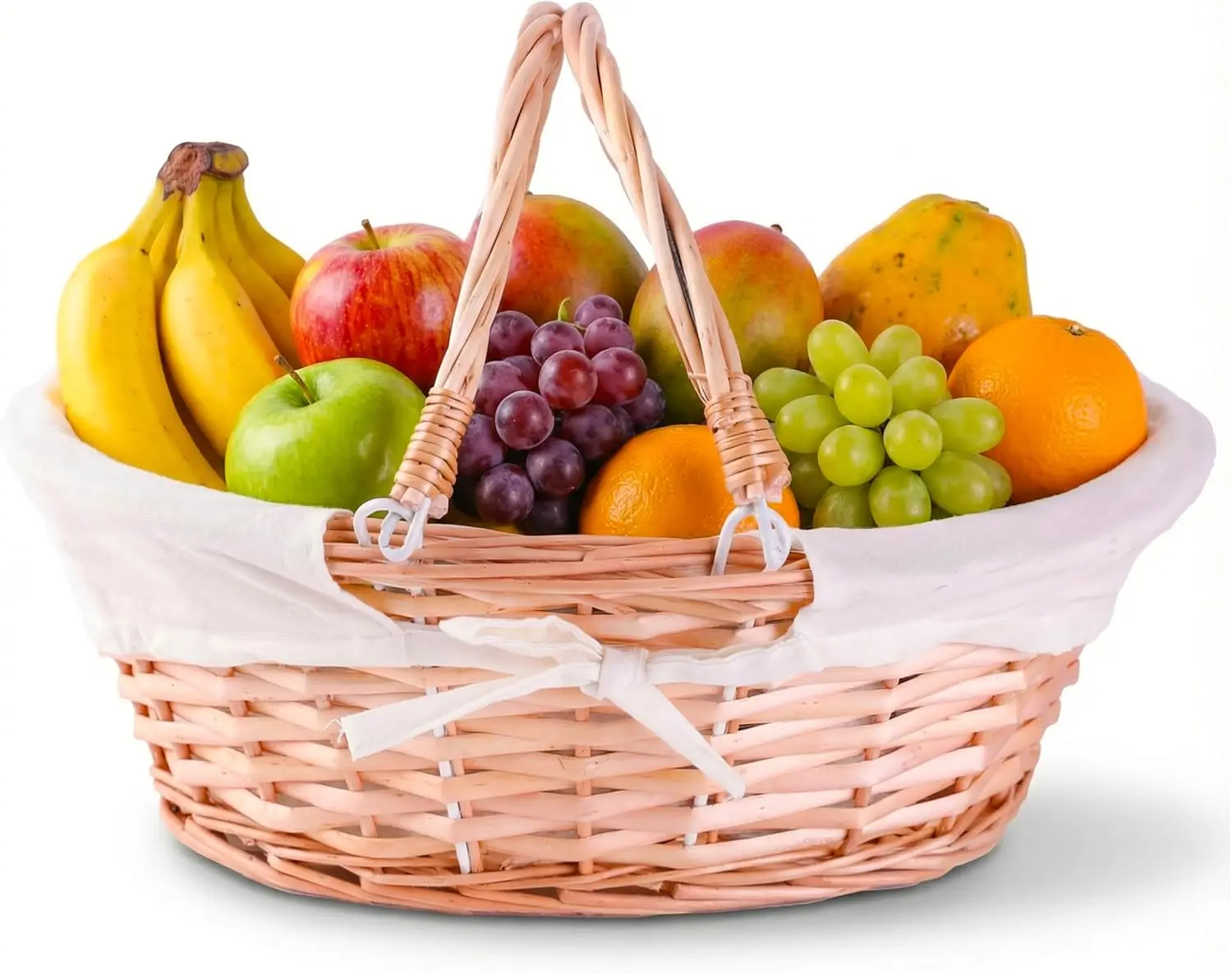 Natural Wicker Picnic Basket with Handle – Multi-Purpose Willow Basket for Garden and Home Decor – Handcrafted Decorative Wicker Storage Basket for Gifts, Food, or Home Organization
Natural Wicker Picnic Basket with Handle – Multi-Purpose Willow Basket for Garden and Home Decor – Handcrafted Decorative Wicker Storage Basket for Gifts, Food, or Home Organization
