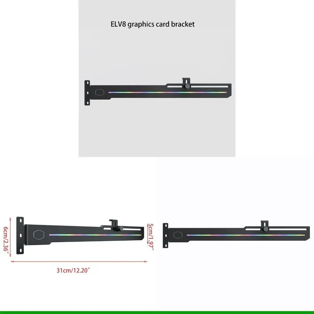 U55C ELV8 RGB Vertical Universal Graphic Card Holder Built-in ARGB Strip Adjustable Length Height Support Frame
U55C ELV8 RGB Vertical Universal Graphic Card Holder Built-in ARGB Strip Adjustable Length Height Support Frame