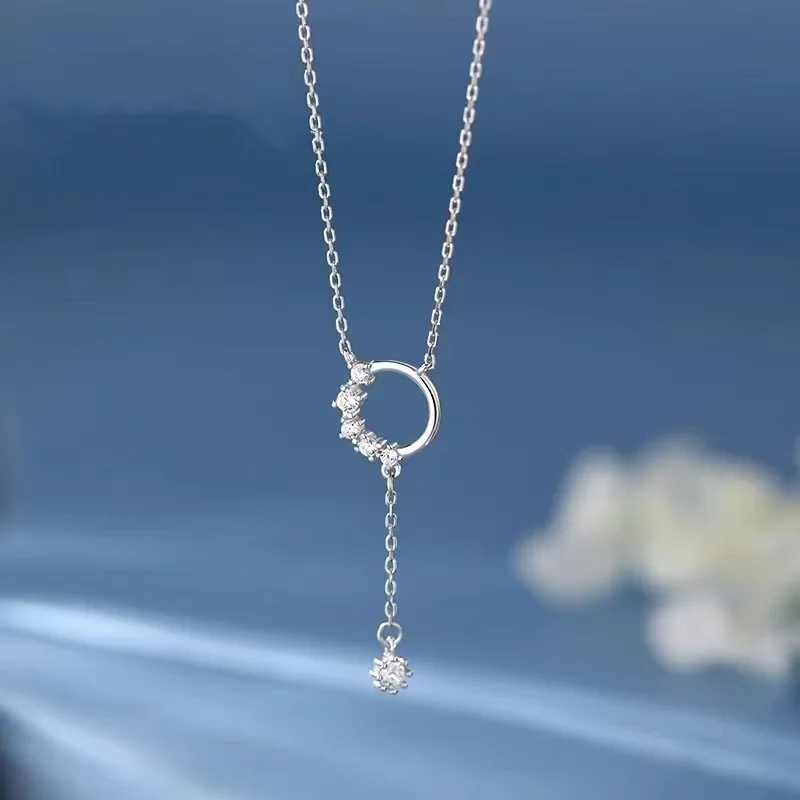 S925 Pure Silver Light Luxury High-end Floral Wreath Tassel Pendant Necklace For Women Sweet And Romantic Wedding Jewelry
S925 Pure Silver Light Luxury High-end Floral Wreath Tassel Pendant Necklace For Women Sweet And Romantic Wedding Jewelry