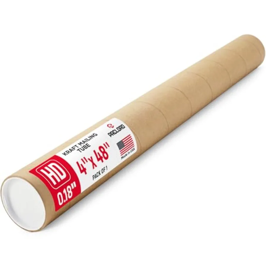 Heavy-Duty Reinforced Cardboard Mailing Tube, Tube with 2 Caps Secure USPS Approved Great for Shipping and Storing Prints, Artw
Heavy-Duty Reinforced Cardboard Mailing Tube, Tube with 2 Caps Secure USPS Approved Great for Shipping and Storing Prints, Artw
