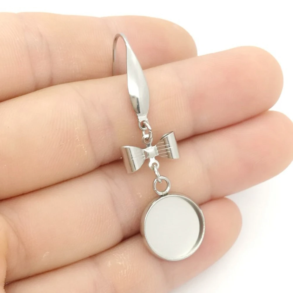 20pcs Earring Base Trays Diy Jewelry Metal Blanks Durable Stainless Steel Discs Ear Hooks 12Mm Silver Inner Diameter For Women
20pcs Earring Base Trays Diy Jewelry Metal Blanks Durable Stainless Steel Discs Ear Hooks 12Mm Silver Inner Diameter For Women
