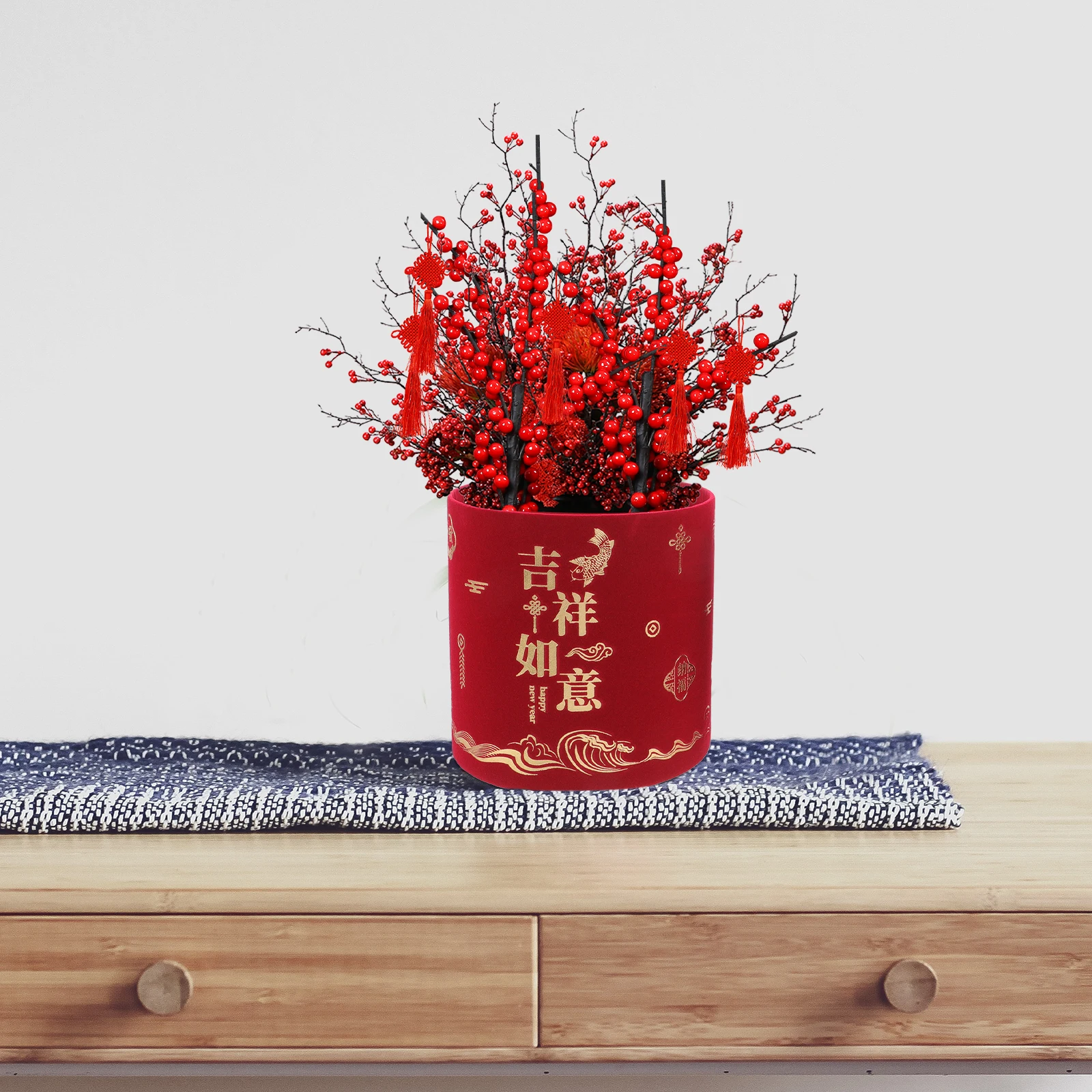 2pcs Chinese Style Round Flowerpot High-Quality Paper Material New Year Adornment Flower Bucket Household Decorative Flower
2pcs Chinese Style Round Flowerpot High-Quality Paper Material New Year Adornment Flower Bucket Household Decorative Flower