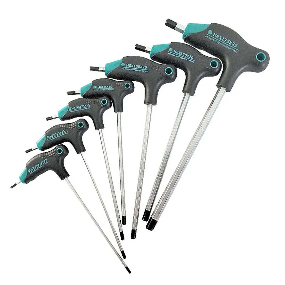 1pc T Type Hex Key Wrench Spanner H2.5 H3 H3.5 H4 H5 H6 H8 For Bicycle Motorcycle Car Repair Decoration Hand Tools Use
1pc T Type Hex Key Wrench Spanner H2.5 H3 H3.5 H4 H5 H6 H8 For Bicycle Motorcycle Car Repair Decoration Hand Tools Use