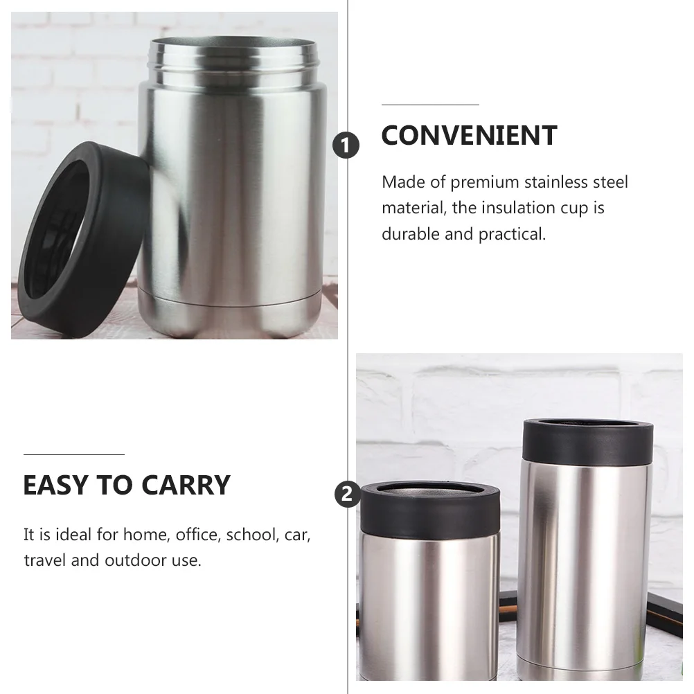 Stainless Steel Insulated Cup for Large Capacity Cold Drink Espressos Beer Cans Cup Cover For Glass Mug
Stainless Steel Insulated Cup for Large Capacity Cold Drink Espressos Beer Cans Cup Cover For Glass Mug