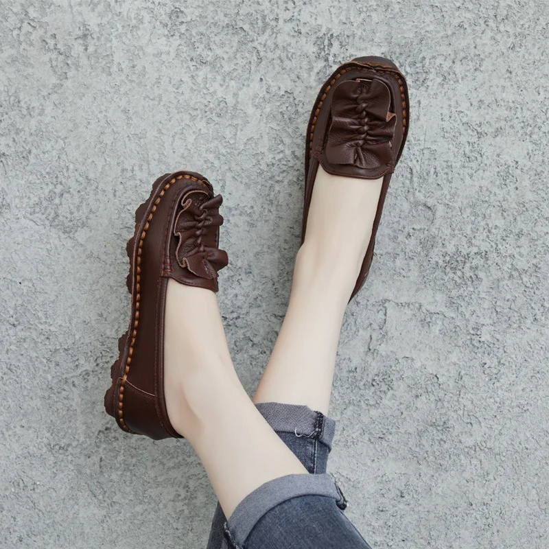 2cm 2023 Natural Sewing Genuine Leather Women Novelty Authentic Summer Retro Designer Big Size Loafer Flats Shallow Comfy Shoes
2cm 2023 Natural Sewing Genuine Leather Women Novelty Authentic Summer Retro Designer Big Size Loafer Flats Shallow Comfy Shoes