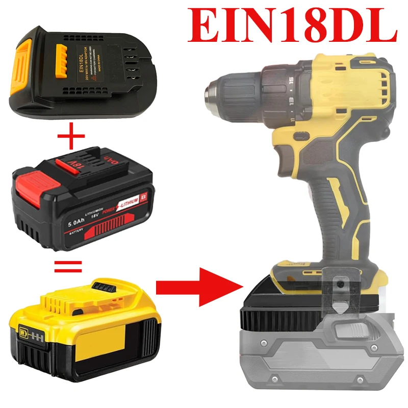 Adaptor for EINHELL for XChang for Ozito 18V battery to for Dewalt 18/20V battery tool
Adaptor for EINHELL for XChang for Ozito 18V battery to for Dewalt 18/20V battery tool