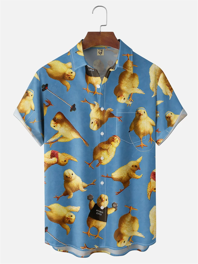 Cute Cartoon Chicken Graphic Shirts For Men Women Clothes Funny Hawaiian Short Sleeve Fashion Animal 3D Print Y2k Beach Shirts
Cute Cartoon Chicken Graphic Shirts For Men Women Clothes Funny Hawaiian Short Sleeve Fashion Animal 3D Print Y2k Beach Shirts