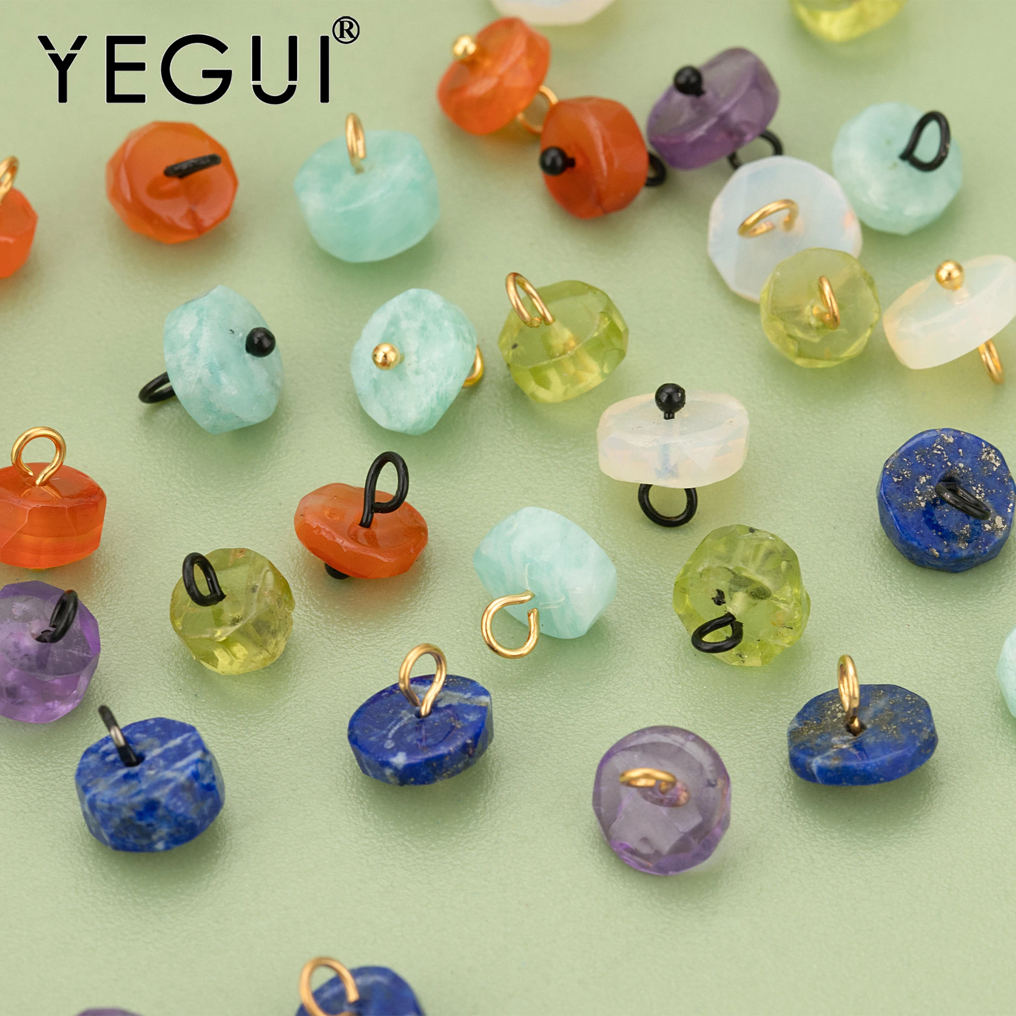 YEGUI MF92, ювелирные аксессуары, позолота 18 карат, медь, натуральный камень, ручная работа, подвески, подвески «сделай сам», изготовление ювелирных изделий, 10 шт./лот
YEGUI MF92, ювелирные аксессуары, позолота 18 карат, медь, натуральный камень, ручная работа, подвески, подвески «сделай сам», изготовление ювелирных изделий, 10 шт./лот