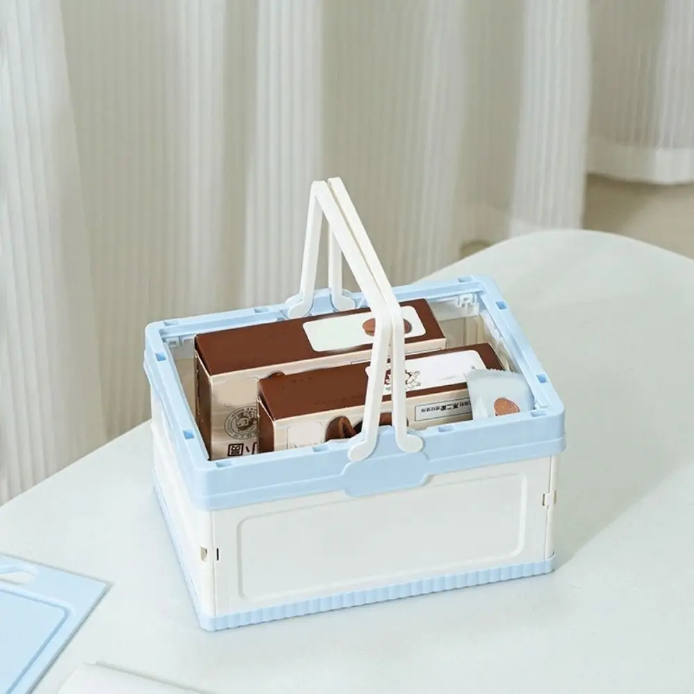 Handheld Folding Storage Box Stackable Space Saving Camping Storage Basket Multi-Color Plastic Cosmetics Storage Box Outdoor
Handheld Folding Storage Box Stackable Space Saving Camping Storage Basket Multi-Color Plastic Cosmetics Storage Box Outdoor