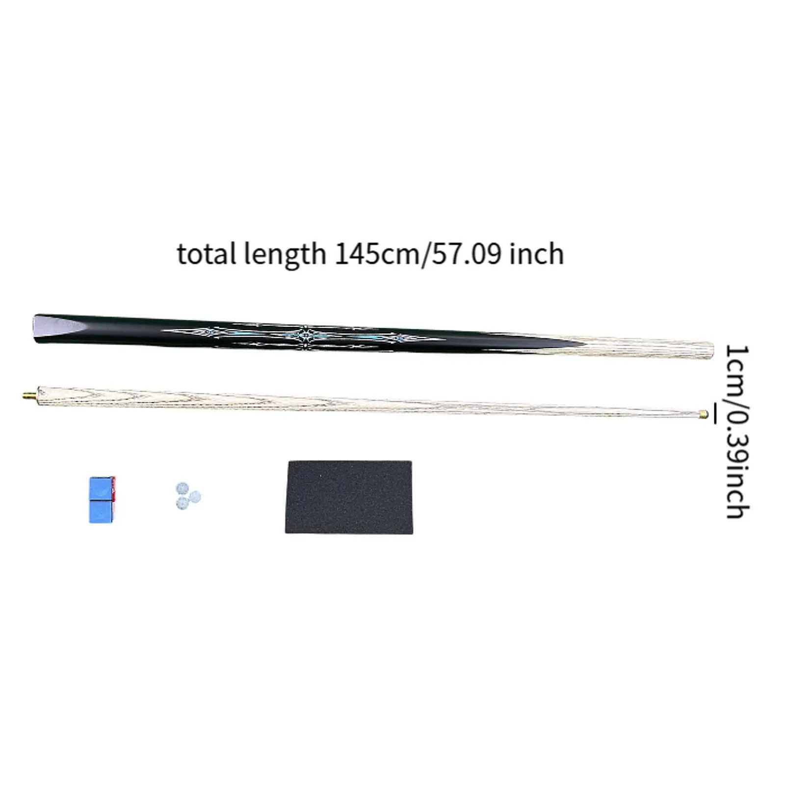 Black Wood Pool Cue Stick 57 Inch Two Section Carbon Fiber Billiard Shaft for Professional Snooker Billiards
Black Wood Pool Cue Stick 57 Inch Two Section Carbon Fiber Billiard Shaft for Professional Snooker Billiards