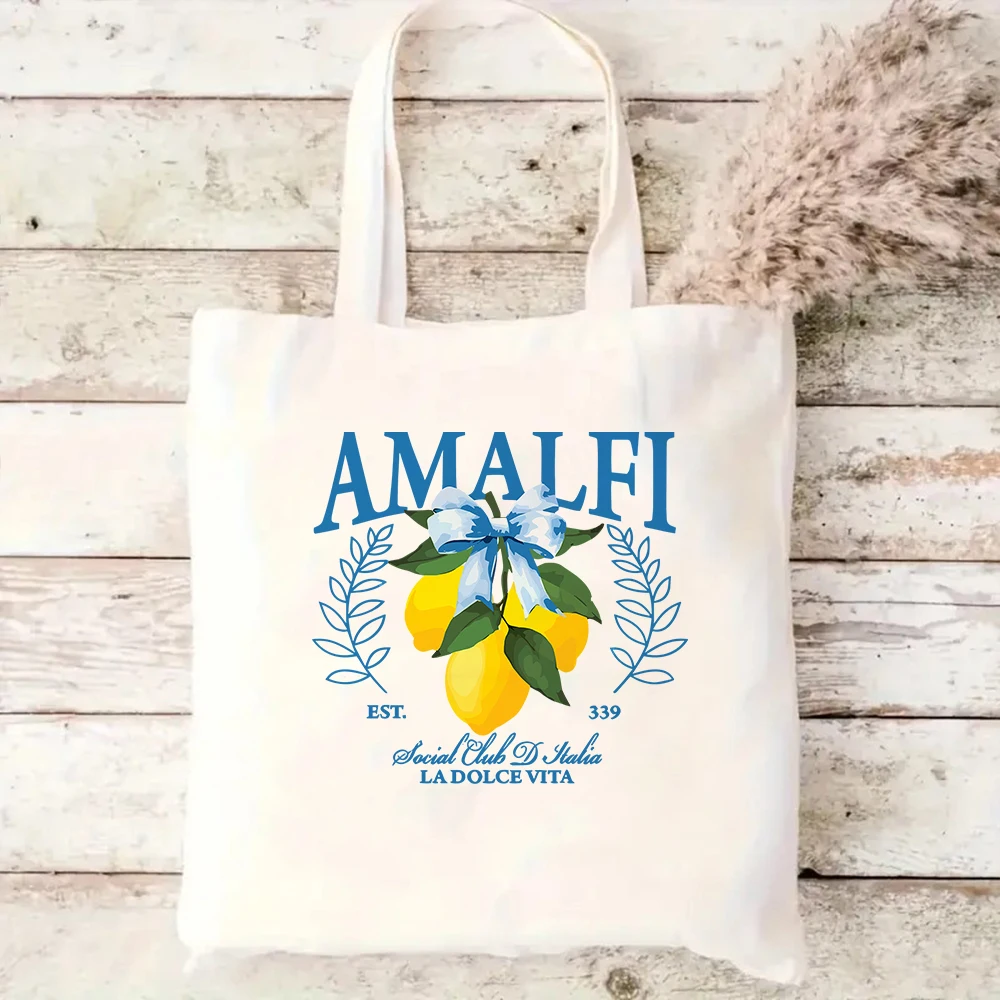 Amalfi Lemon Canvas Tote Bag Italy Inspired Reusable Shoulder Bag
Amalfi Lemon Canvas Tote Bag Italy Inspired Reusable Shoulder Bag