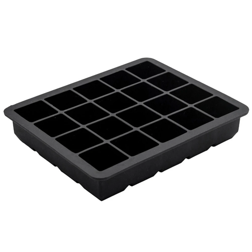 2 Pcs 20 Cavity Square Cube Ice Mold Tray Ice Balls Maker Mold Flexible Silicone Ice Tray for Whiskey Cocktails (Black)
2 Pcs 20 Cavity Square Cube Ice Mold Tray Ice Balls Maker Mold Flexible Silicone Ice Tray for Whiskey Cocktails (Black)