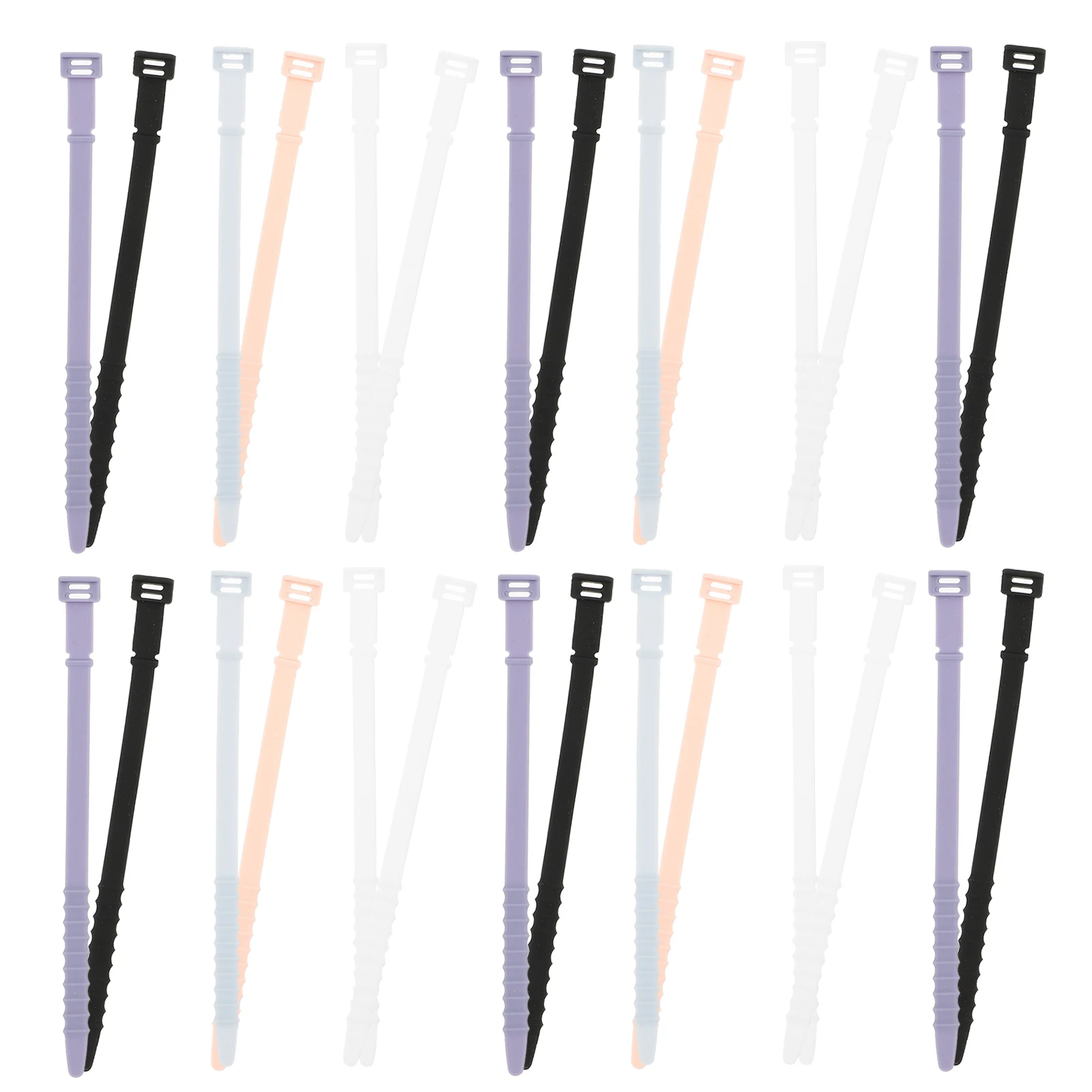 40Pcs Silicone Zip Ties Versatile Cable Organizer Soft Comfortable No Odor Easy to Use for Data Headphone Power Cables
40Pcs Silicone Zip Ties Versatile Cable Organizer Soft Comfortable No Odor Easy to Use for Data Headphone Power Cables