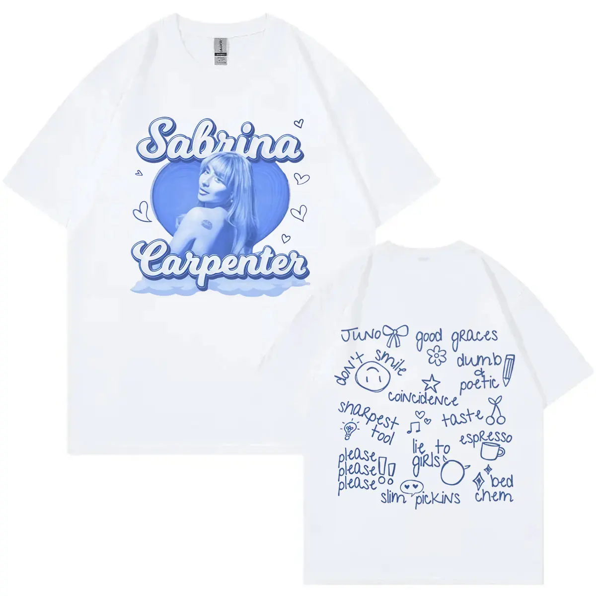 Sabrina Carpenter Short N'Sweet Merch T Shirt High Quality Fashion Oversized T-shirt Unisex Y2k Aesthetic Short Sleeve T-shirts
Sabrina Carpenter Short N'Sweet Merch T Shirt High Quality Fashion Oversized T-shirt Unisex Y2k Aesthetic Short Sleeve T-shirts