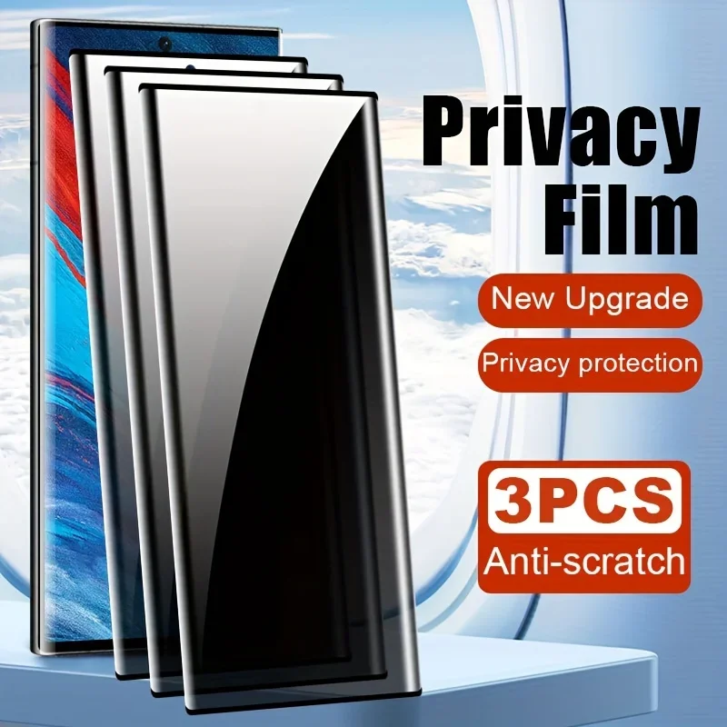 3Packs Full Cover Tempered Glass Privacy Screen Protector for Samsung S25 S24 Ultra Plus S23 S22 S21 Plus S24 S23 FE Glass
3Packs Full Cover Tempered Glass Privacy Screen Protector for Samsung S25 S24 Ultra Plus S23 S22 S21 Plus S24 S23 FE Glass