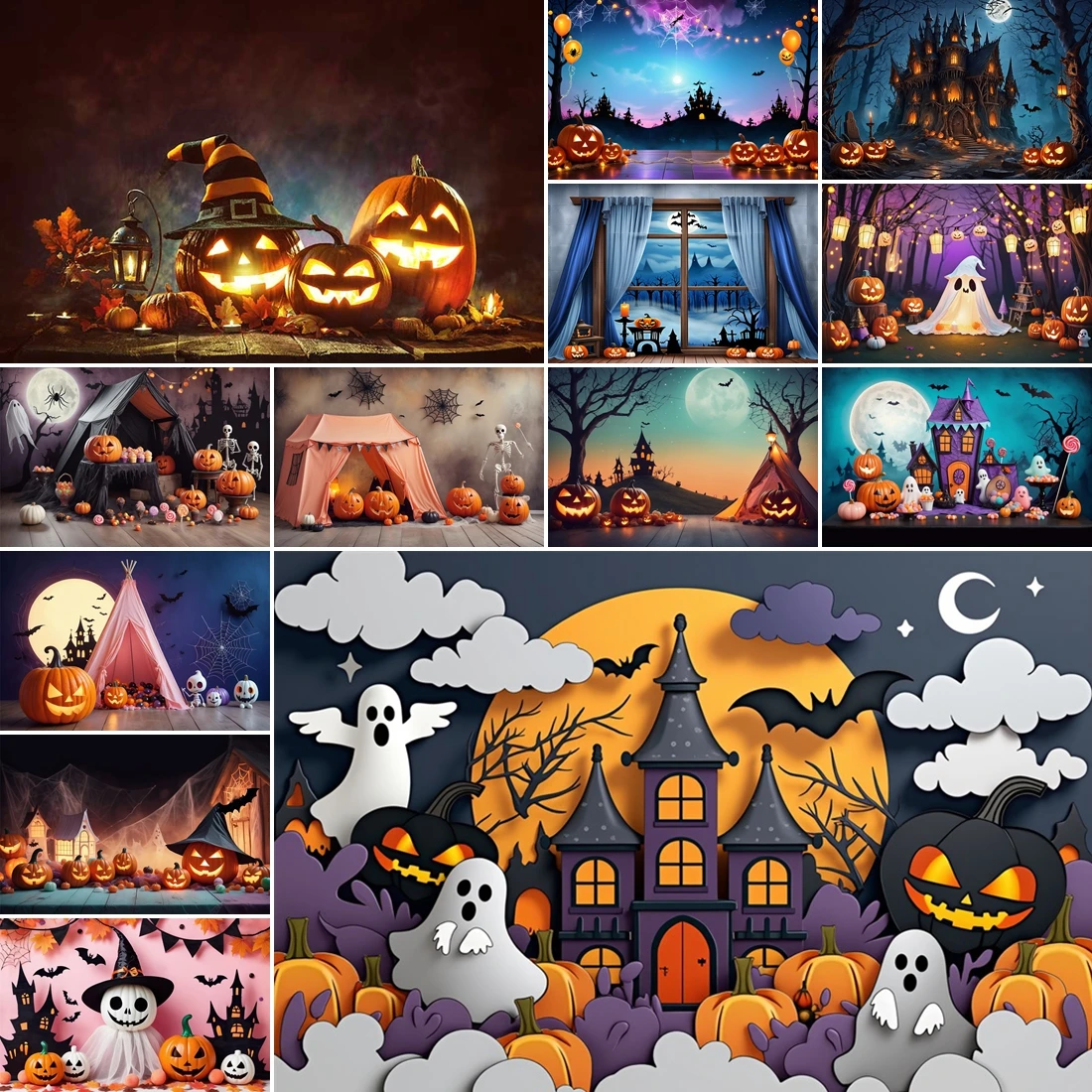 MOON.QG Halloween Backgrounds For Photographs Ghost Pumpkin Lantern Tent Window Backdrop Festival Photocall Girl Birthday Wall
MOON.QG Halloween Backgrounds For Photographs Ghost Pumpkin Lantern Tent Window Backdrop Festival Photocall Girl Birthday Wall