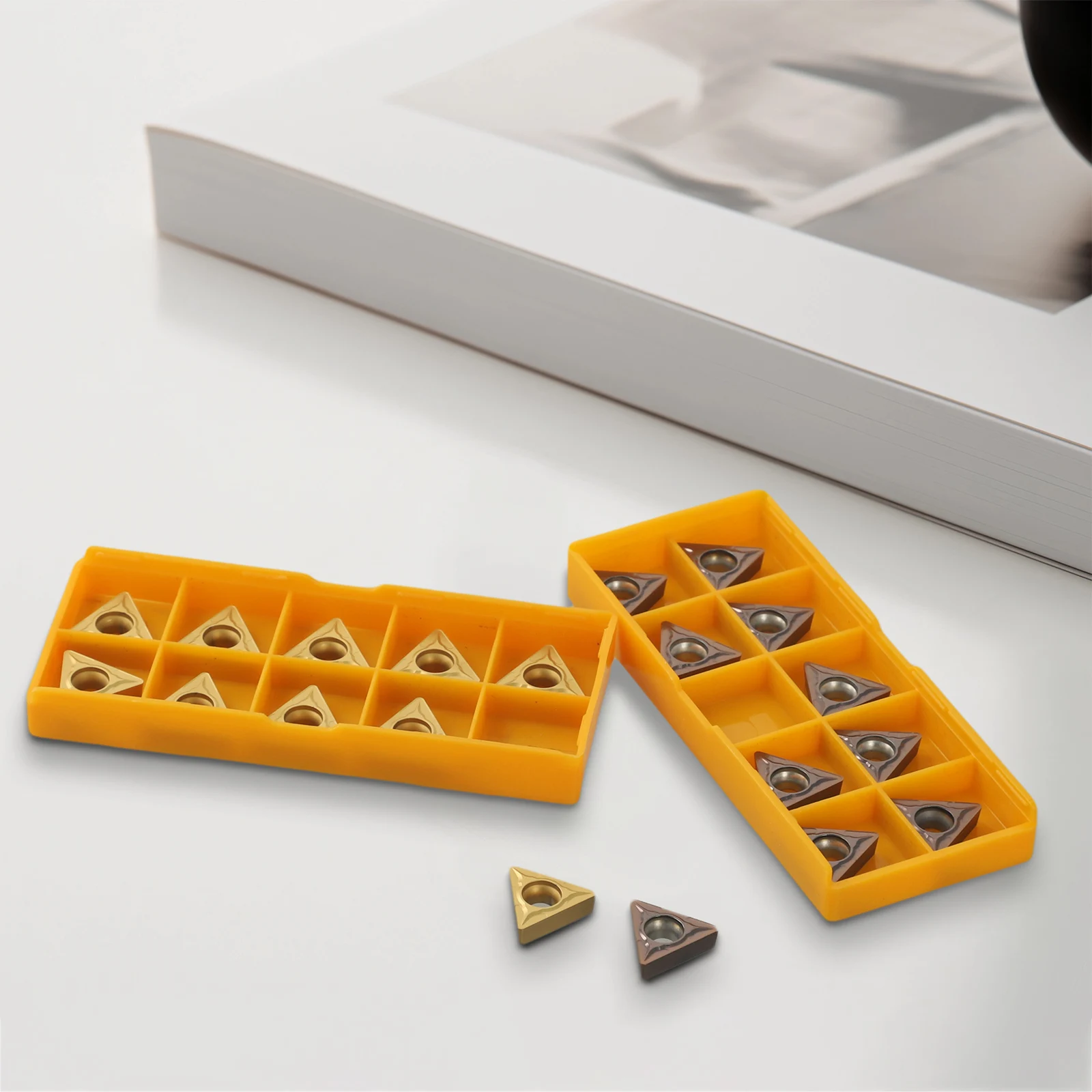 Sophisticated Craftsmanship Packaged set of 20 PCS carbide inserts (Model TCM T1 T3 04/T3 08) Suitable For Metals
Sophisticated Craftsmanship Packaged set of 20 PCS carbide inserts (Model TCM T1 T3 04/T3 08) Suitable For Metals