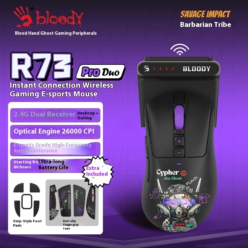 A4tech Savage Tribe R73pro Wireless Mouse Game E-Sports Special Fps Rechargeable Long Life Lightweight Mouse Gift
A4tech Savage Tribe R73pro Wireless Mouse Game E-Sports Special Fps Rechargeable Long Life Lightweight Mouse Gift