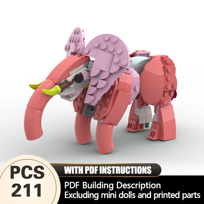Creators Animal Series Model MOC Building Bricks Pink Elephant Modular Technology Gifts Holiday Assemble Children Toys Suit
Creators Animal Series Model MOC Building Bricks Pink Elephant Modular Technology Gifts Holiday Assemble Children Toys Suit