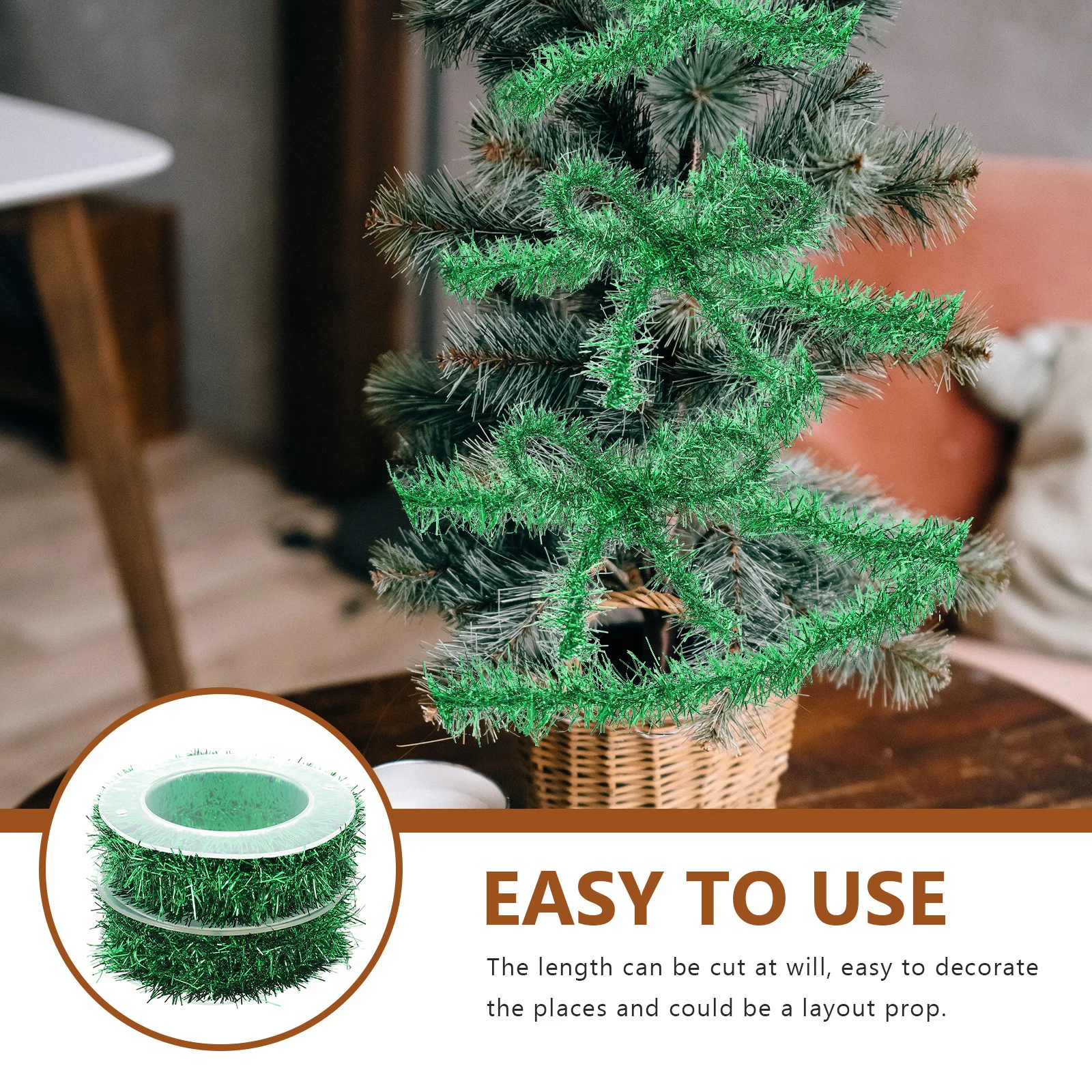 2 Rolls Metal Wire Tinsel Garland Snowflake Pattern Christmas Tree Hanging Ribbon Colorful Xmas Party Decoration Supply
2 Rolls Metal Wire Tinsel Garland Snowflake Pattern Christmas Tree Hanging Ribbon Colorful Xmas Party Decoration Supply